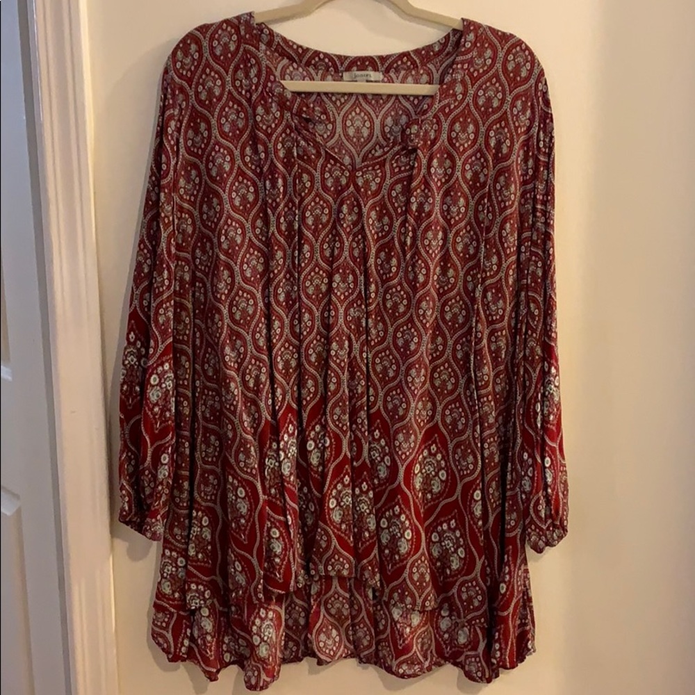 Red flowy dress / tunic